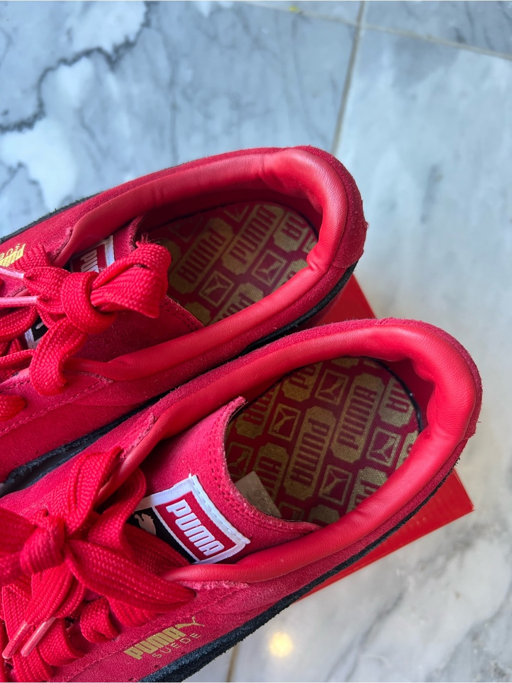 PUMA Suede Classic – Ribbon Red / Puma Black – Men's Size 9 - Picture 4 of 8